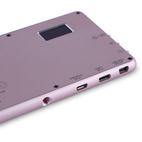 Phottix M180 Bicolor LED Panel and Power Bank (Rose Gold)