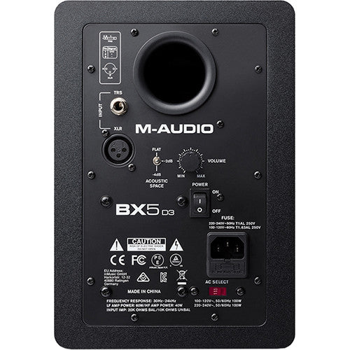 M-Audio BX5 D3 5"" 2-Way 100W Powered Studio Monitor (Single)