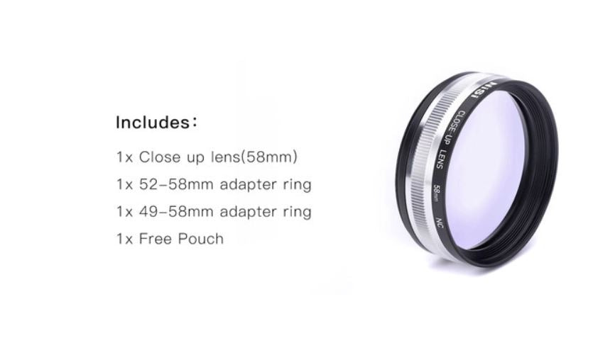 NiSi 58mm Adaptor For Close Up Lens Kit Nc 77mm