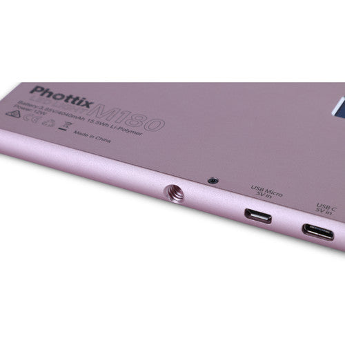 Phottix M180 Bicolor LED Panel and Power Bank (Rose Gold)