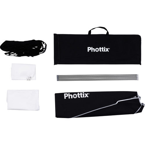 Phottix Small Double-Folding Shoot-Through Umbrella (36"", White)
