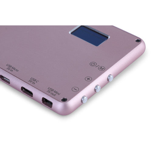 Phottix M180 Bicolor LED Panel and Power Bank (Rose Gold)
