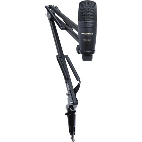 Marantz Professional Pod Pack 1 USB Microphone with Broadcast Stand &amp; Cable Kit