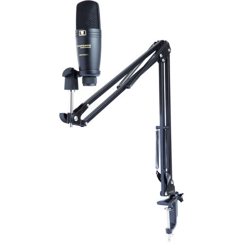 Marantz Professional Pod Pack 1 USB Microphone with Broadcast Stand &amp; Cable Kit