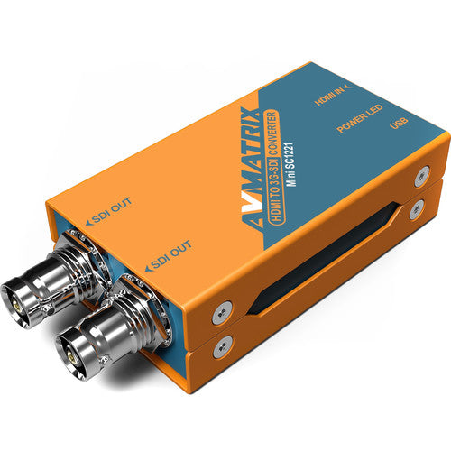 AVMATRIX MINI HDMI TO 3G-SDI POCKET-SIZE BROADCAST CONVERTER -SC1221