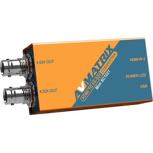 AVMATRIX MINI HDMI TO 3G-SDI POCKET-SIZE BROADCAST CONVERTER -SC1221