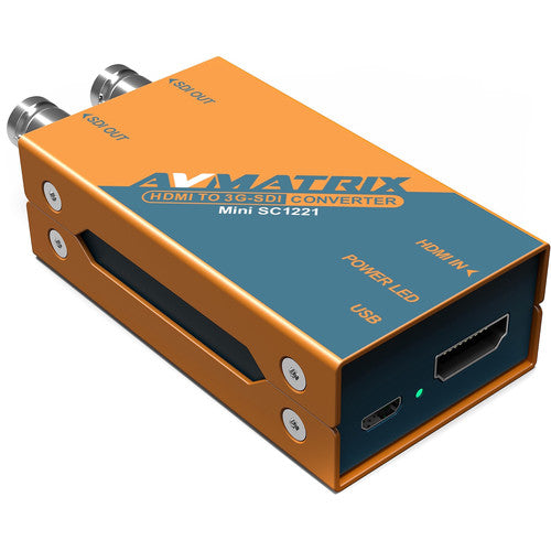 AVMATRIX MINI HDMI TO 3G-SDI POCKET-SIZE BROADCAST CONVERTER -SC1221