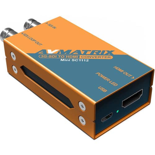 AV Matrix Mini 3G-SDI to HDMI Pocket-Size Broadcast Converter SC1112