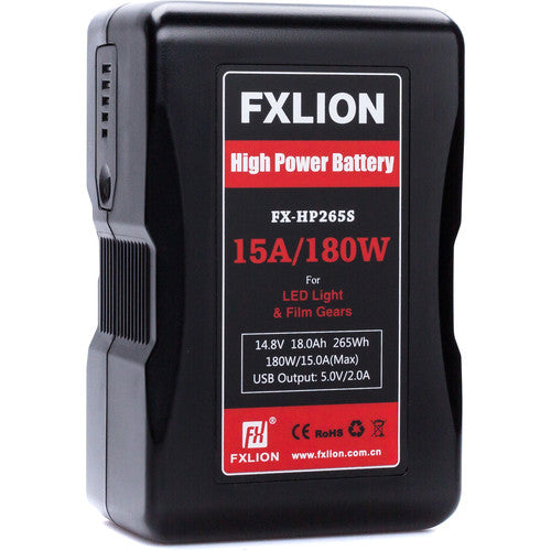 Fxlion FX-HP265S 14.8V Lithium-Ion V-Mount Battery (18Ah, 265Wh)