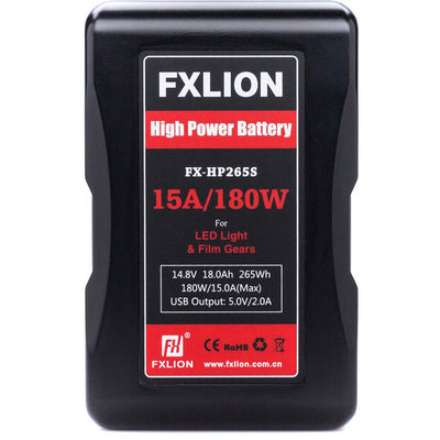 Fxlion FX-HP265S 14.8V Lithium-Ion V-Mount Battery (18Ah, 265Wh)