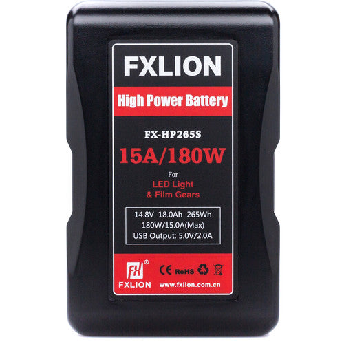 Fxlion FX-HP265S 14.8V Lithium-Ion V-Mount Battery (18Ah, 265Wh)
