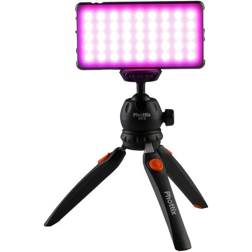 Phottix M200R RGB LED On-Camera Light Panel with USB Power Bank