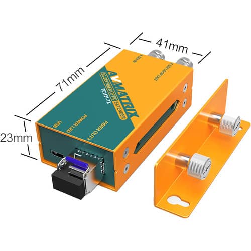 AVMATRIX 3G-SDI Fiber Optic Extender Transmitter and Receiver Set