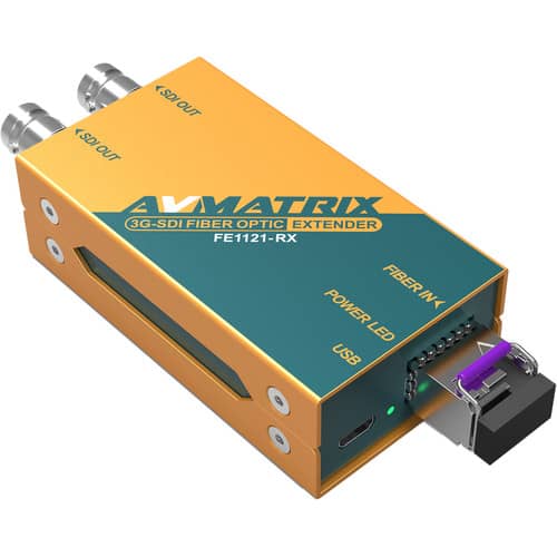 AVMATRIX 3G-SDI Fiber Optic Extender Transmitter and Receiver Set