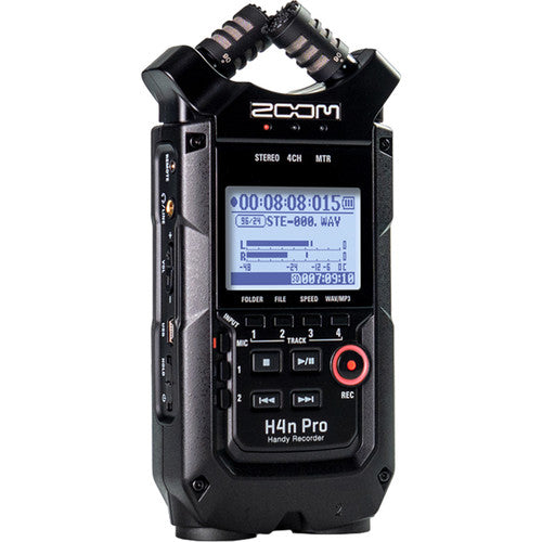 Zoom H4n Pro 4-Input / 4-Track Recorder and Custom-Fit Waterproof Case Kit (Black)