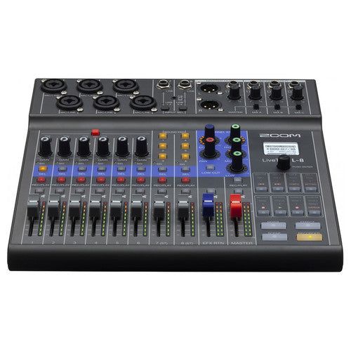 Zoom LiveTrak L-8 Two-Person Podcast Kit with Shure SM7B Microphones