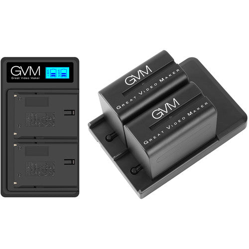 GVM NP-F970 6600mAh V-Mount Battery with USB Charger