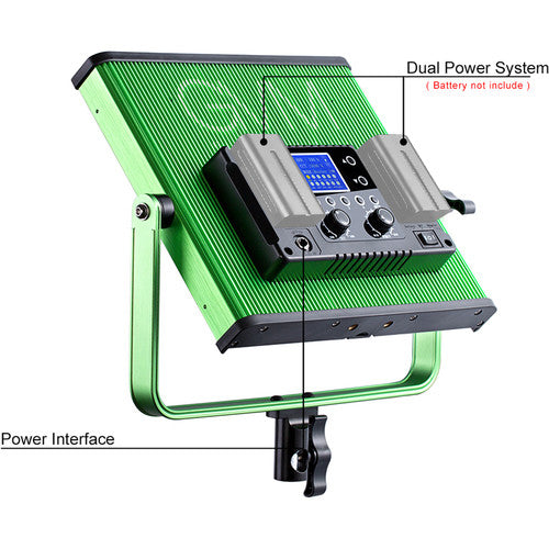 GVM 672S Bi-Color LED Video 2-Light Kit (Green)