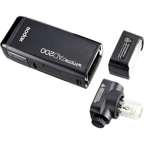 Godox AD200 TTL Pocket Flash Kit with Round Head and Modifiers
