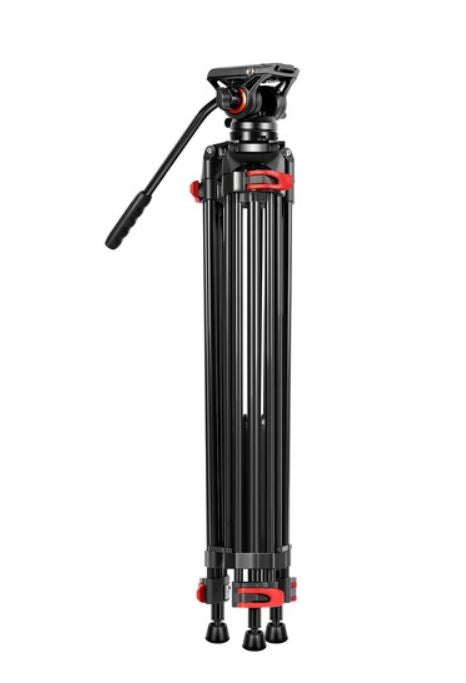 GVM JJL-JY Aluminum Video Tripod with Fluid Head