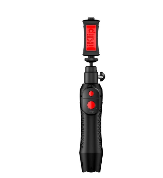 Zoom iQ7 Mid-Side Stereo Microphone Kit with iKlip Grip Pro & Ikan iLED-MA Light