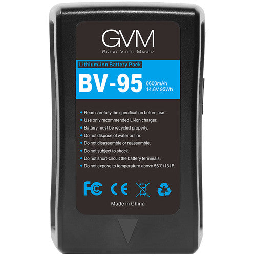 GVM GV-95 Battery with D-Tap and DC Outputs