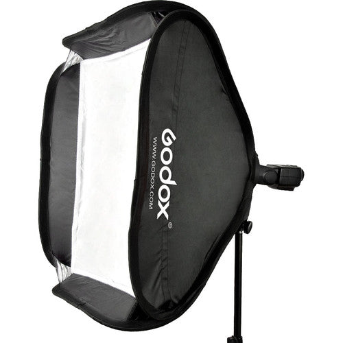 Godox S-Type Bowens Mount Flash Bracket with Softbox Kit (23.6 x 23.6"")
