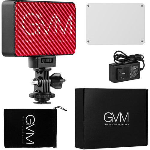 GVM 5S Professional Video Variable On-Camera Video Light LED Panel Kit