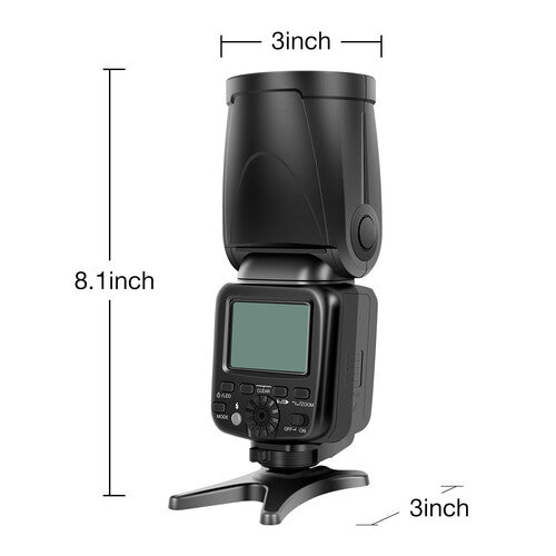 GVM Y1 TTL Li-Ion Flash For Canon Nikon Cameras