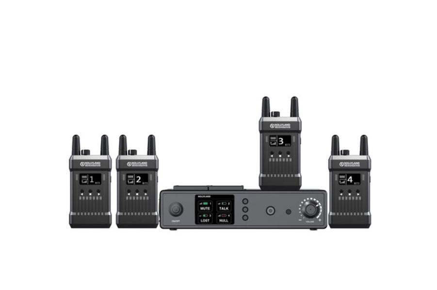 HOLLYLAND MARS T1000 FULL-DUPLEX INTERCOM SYSTEM WITH FOUR BELTPACK TRANSCEIVERS