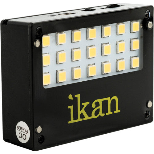 Zoom iQ7 Mid-Side Stereo Microphone Kit with iKlip Grip Pro & Ikan iLED-MA Light