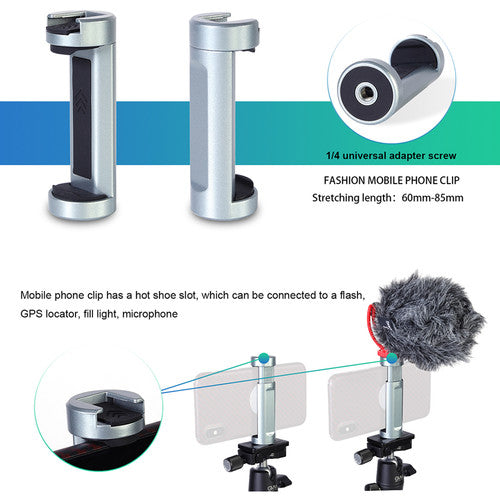 GVM JJ-G265 Carbon Fiber Mini Tabletop Tripod