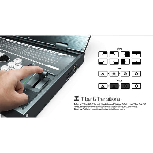 AV Matrix PVS0615 Portable 6-Channel Video Switcher with 15.6"" LCD Monitor