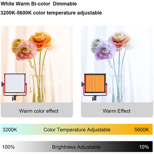 GVM MB832-2L Bi-Color LED 2-Light Kit with Stands