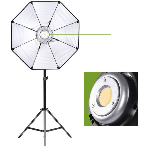 GVM P80S LED 4-Light Kit with Umbrellas, Softboxes and Backdrops
