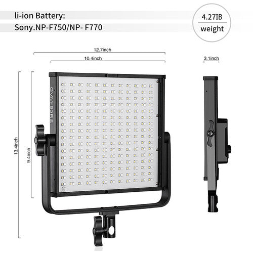 GVM 50RS-3L RGB 3-Light Kit