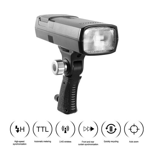 GVM S200 Ttl Li-Ion Flash With Trigger Kit For Canon Nikon Sony Fuji Cameras