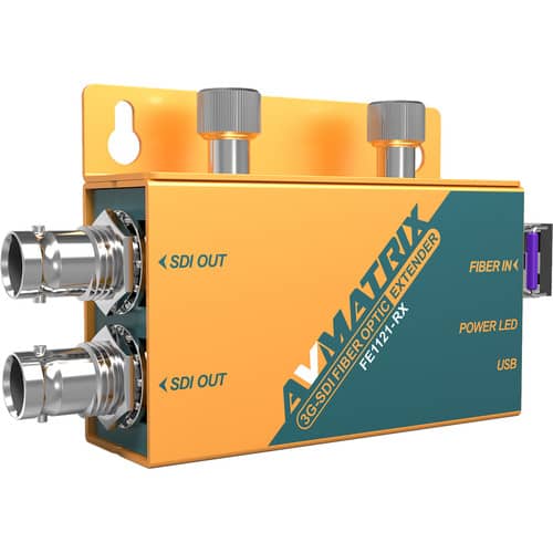 AVMATRIX 3G-SDI Fiber Optic Extender Transmitter and Receiver Set