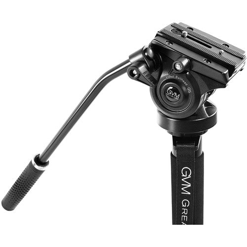 GVM G175 Aluminum 5-Section Monopod with Video Fluid Head