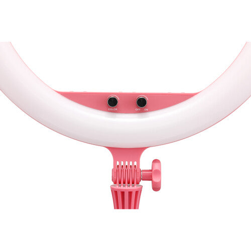 Godox Bi-Color 18"" LED Ring Light (Pink)