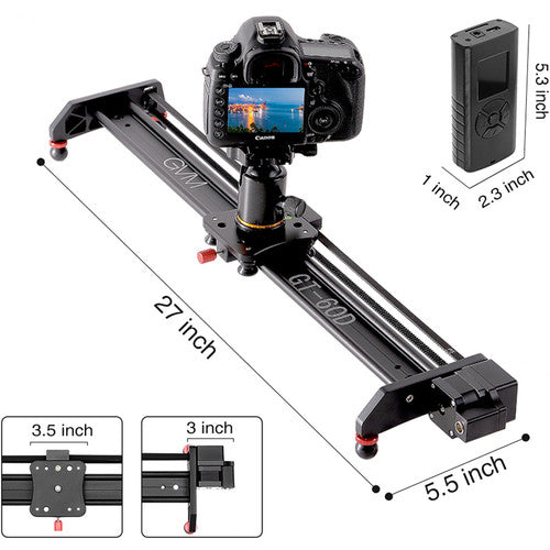 GVM GT-60D Professional Video Aluminum Alloy Motorized Camera Slider (23"")