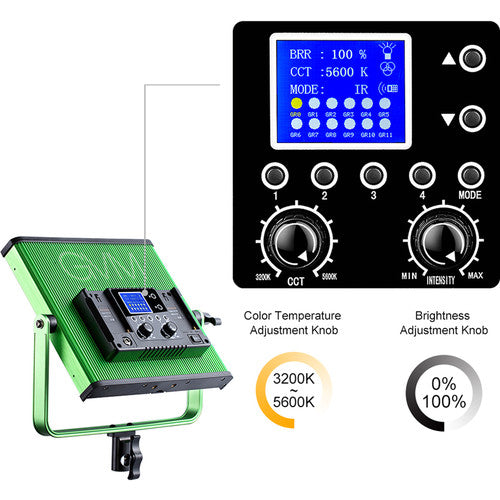 GVM-672S Bi-Color LED Video Light Panel (Green)