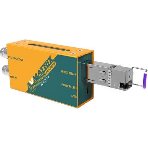 AVMATRIX 3G-SDI Fiber Optic Extender Transmitter and Receiver Set