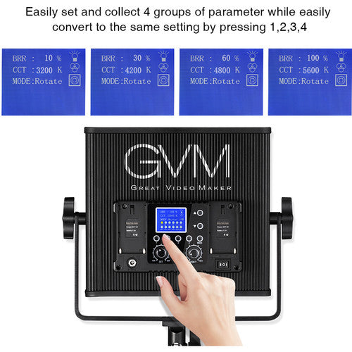 GVM 520S-B Bi-Color LED 3-Panel Kit