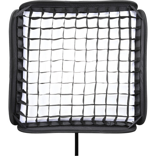 Godox S2 Bowens Mount Bracket with Softbox, Grid &amp; Carrying Bag Kit (23.6 x 23.6")