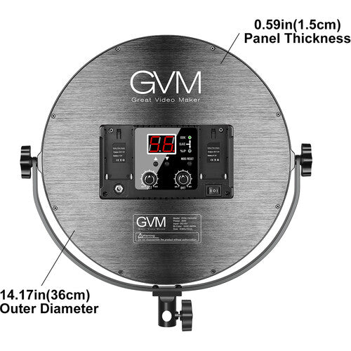 GVM LED Light Bi-Color Edge Video Led Soft Light (15"")
