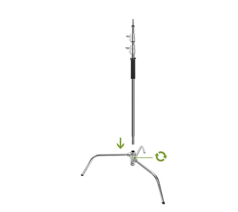 GVM C360 Turtle Base C-Stand and Cross Arm Boom Kit (10.5')
