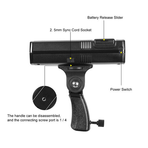 GVM S200 Ttl Li-Ion Flash With Trigger Kit For Canon Nikon Sony Fuji Cameras