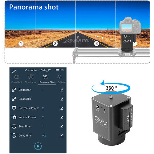 GVM WX-1D Motorized Pan Head