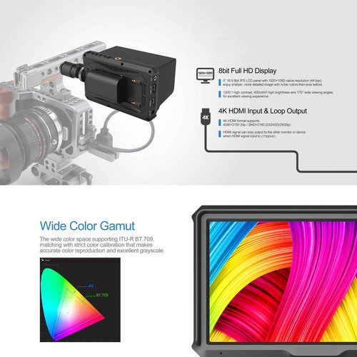 GyroVu Ultra Lightweight 5"" On-Camera Monitor